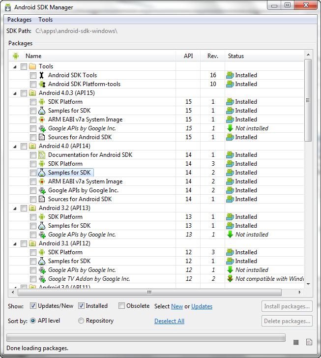 SDK Manager