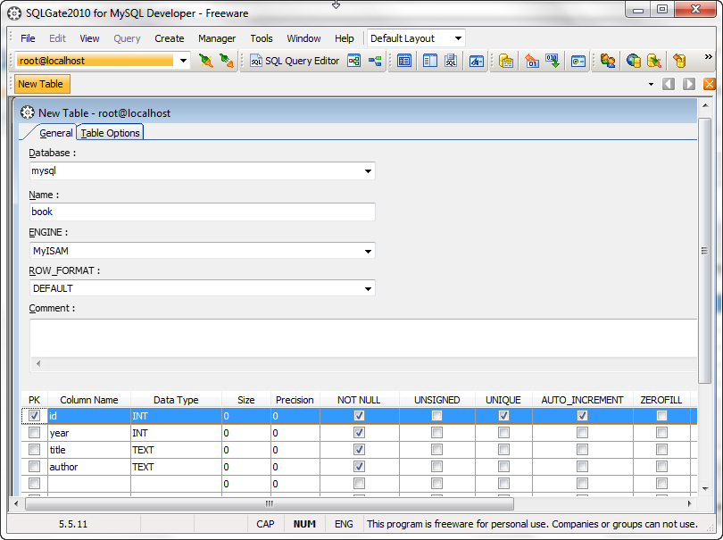 sqlgate_book_table